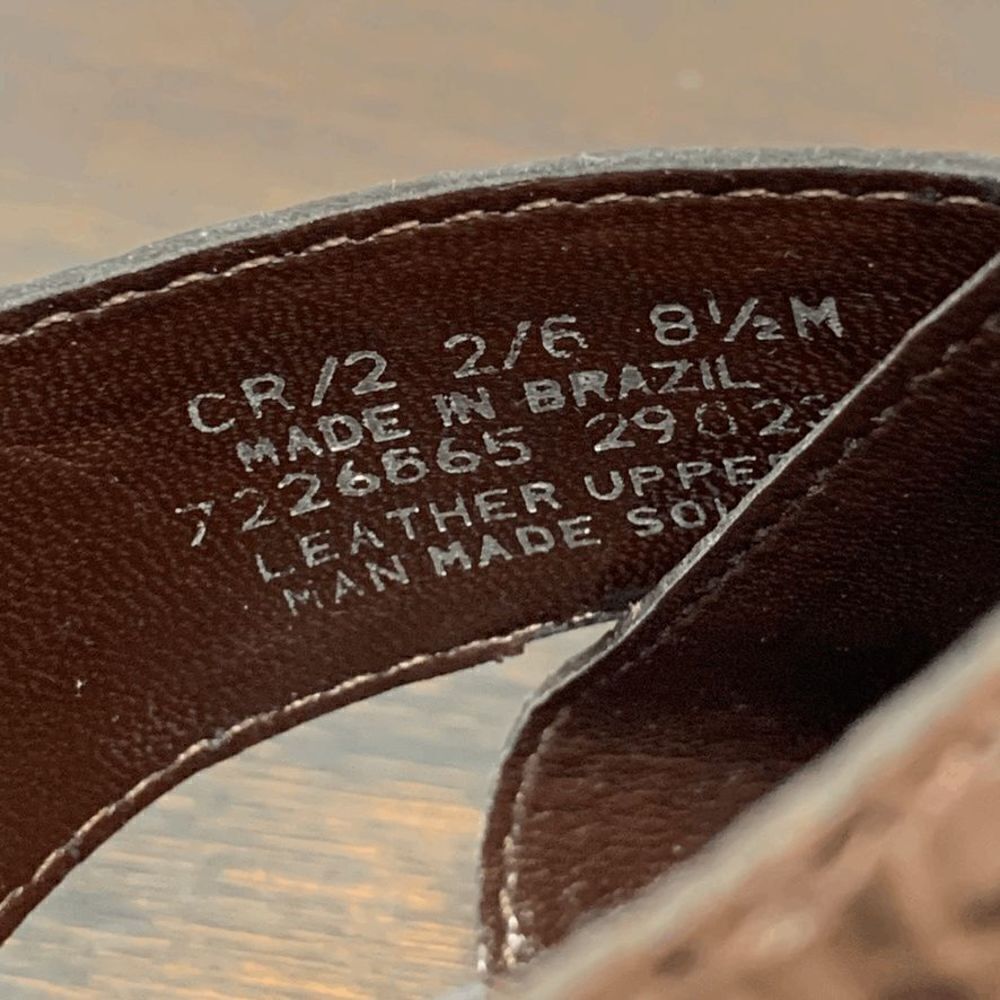 Franco Sarto Women's Leather Mule Heels Slip On Brown Size 8.5M - Picture 5 of 10